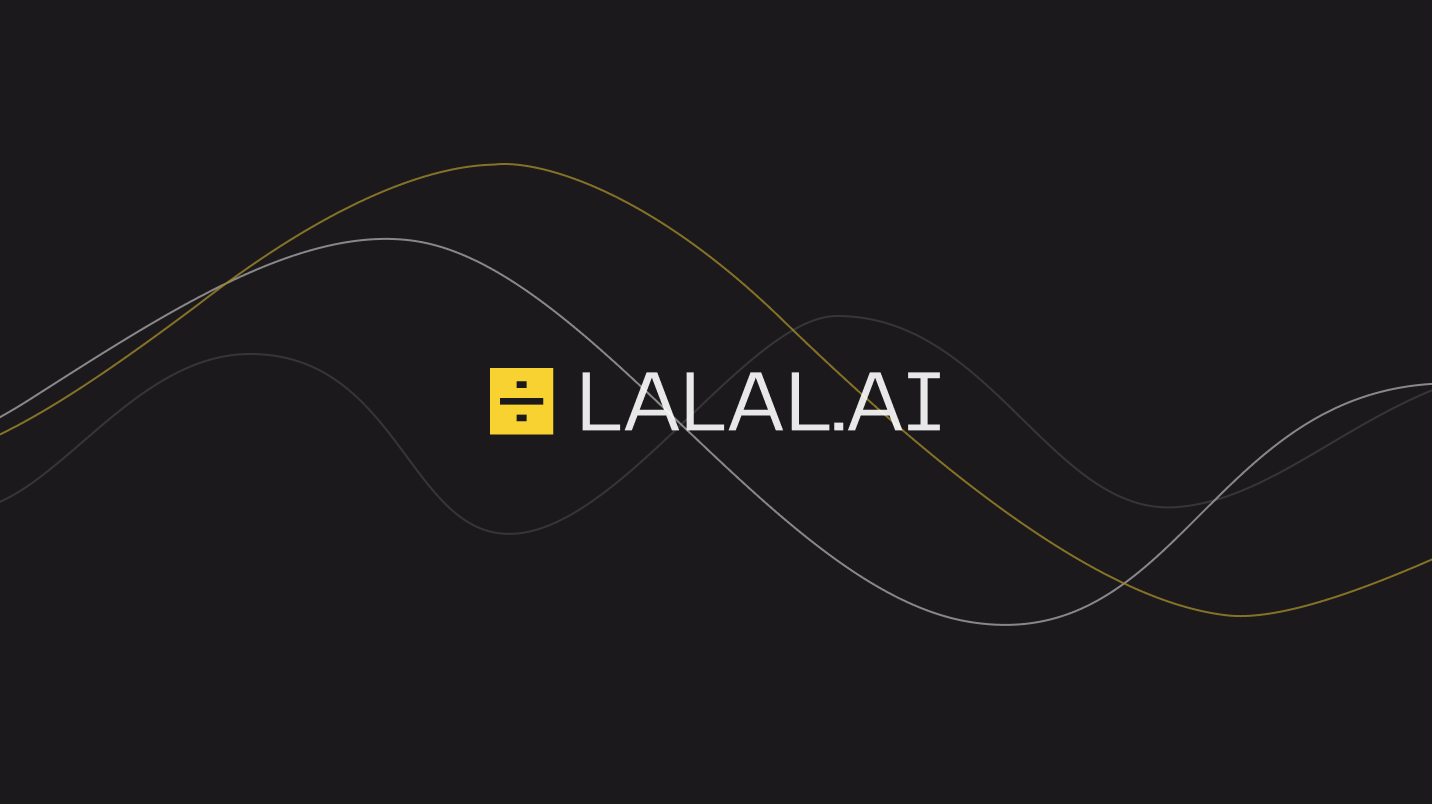 Нейросеть удаляет вокал. LALAL ai. LALAL logo.